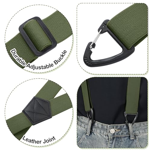 Image of Sintege X Back Hidden Suspender 1.5 Inches Under Clothing Heavy Duty Work Suspenders for Men Women