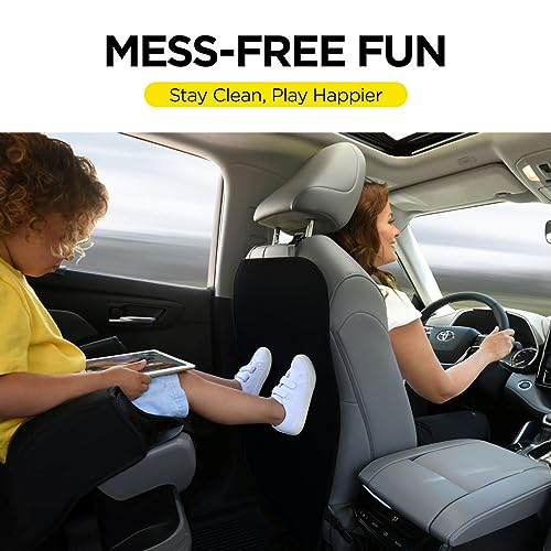 Image of lebogner Back Seat Cover for Kids, 2 Pack X-Large Waterproof Kick Mats Backseat Protector, Durable Car Seat Back Protectors for Vehicles to Protect from Dirt, Mud & Scratches, Fits Most SUVs and Vans