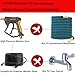 GDHXW X-884 Pressure Washer Gun Foam Cannon 5 Nozzles 2 Conversion Adapter Cleaning Gloves,for Pressure Washer