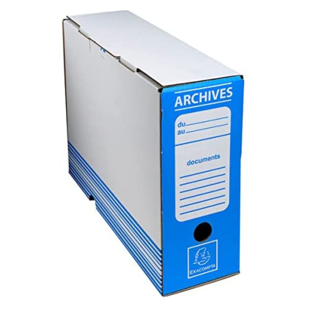 Boite archive dos 100mm carton ondule couleurs