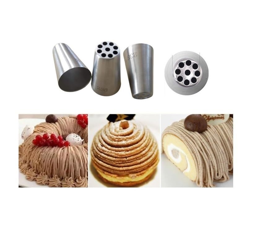 Amazon | 1個モンブラン絞り器 絞り口金 モンブラン口金 クリーム