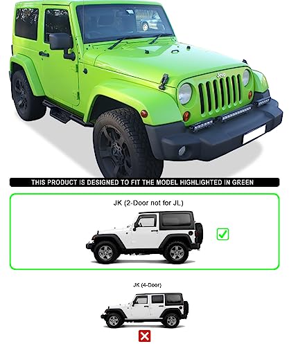 Estribos Laterales de Acero Inoxidable APS para Jeep Wrangler JK miniatura 2