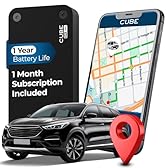 Cube Pro GPS Tracker for Vehicles with Built-in 1 Year Battery - IP67 Waterproof Real Time GPS Tracker for Cars - iOS & Android Compatible - Hidden Magnetic Tracking Device for Cars, Fleets, Trailers