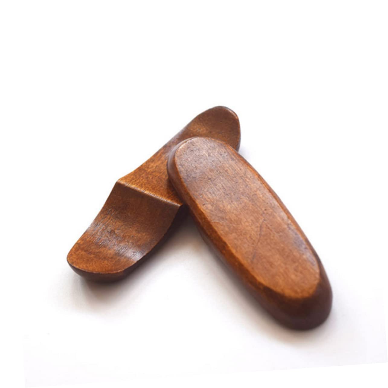 Garneck 2pcs Chopstick Rest Chopsticks Holder Chopsticks Spoon Forks Rack Chopsticks Rest Holder Chopstick Pillow Stove Spoon Rest Lids for Cooking Tableware Holder Flatware Pot Wood Brown