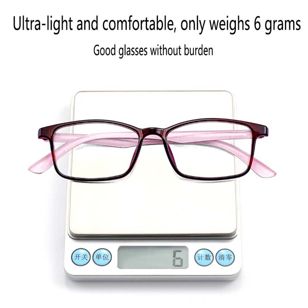 WZX Gafas de Lectura con Bloqueo de luz Azul para Mujer, Gafas de Lectura para Ordenador antirreflejo Ultravioleta con protección contra luz Azul, Gafas con Filtro de luz Azul