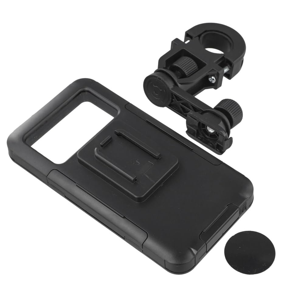 Soporte Teléfono para Moto Impermeable con Sujeción 4 Brazos Base Estable para Manillar Funda Antivibración Bicicleta Motocicleta