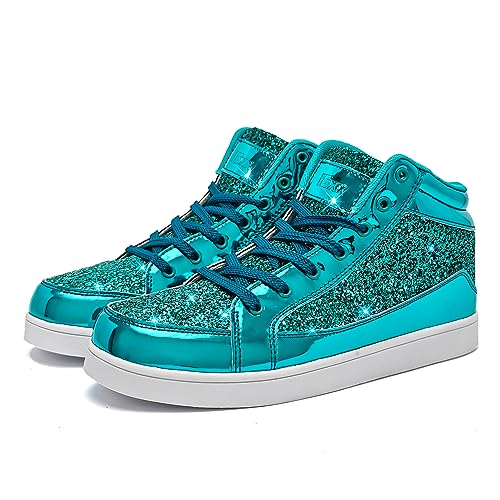 Image of IGxx Gold Shoes Sparkly Men Glitter Shiny Sequin Metallic Boots