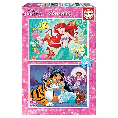 Educa 48-Piece Ariel and Jasmine Puzzle Cover