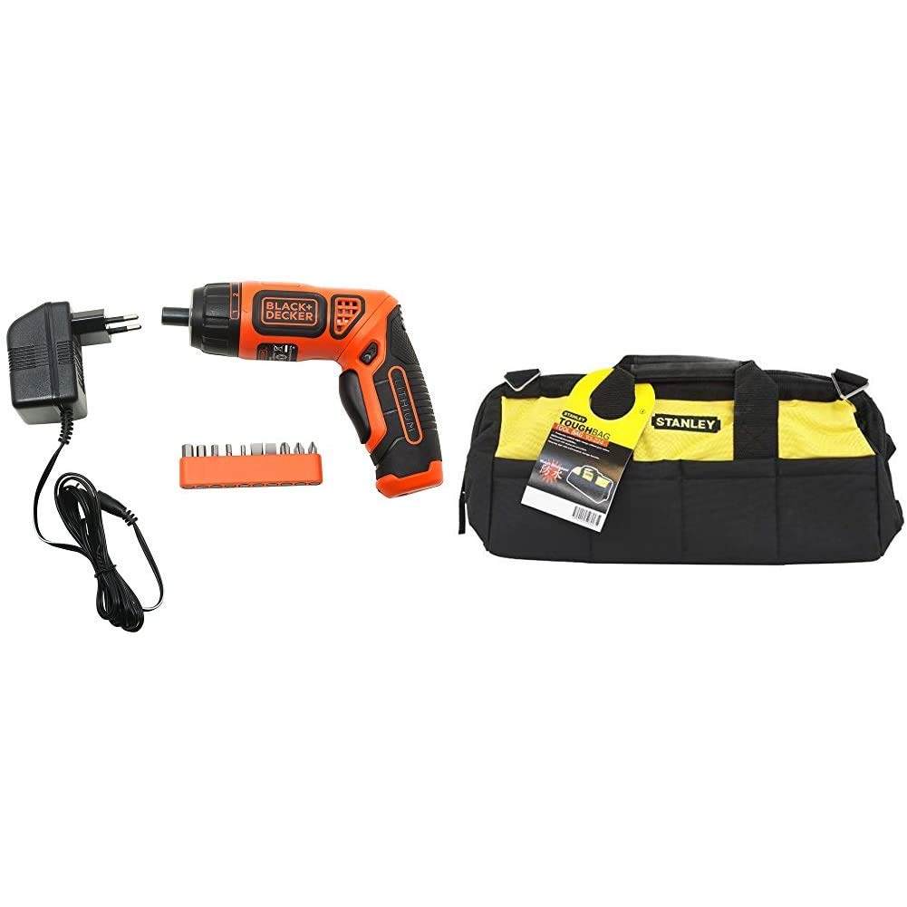 BLACK+DECKER BDCS36F Li-Ion Cordless Screwdriver Kit with 10 Screwdriver Bits, 3.6 volts, 7 Torque P