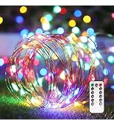 【丸ごと防水・LED輝度改良済】イルミネーションライト【10ｍ(100LED)】ワイヤーライト フェアリーライト 電池式 ジュエリーライト 銅線ライト クリスマスツリー飾りライト カーテンライト...