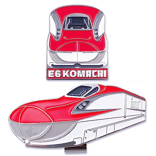 E6系こまち 新幹線 ゴルフマーカー（クリップタイプ） マグネット仕様 JR東日本承認済 ライセンス商品のサムネイル
