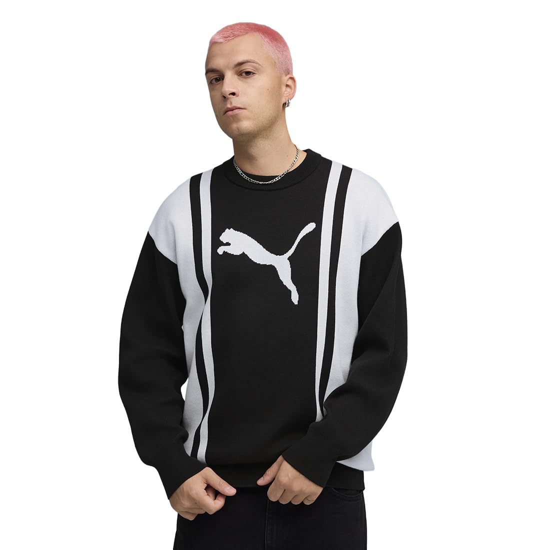 Buy PUMA , Unisex-Adult, FUTURE.ARCHIVE Sweater, Black-White, S
