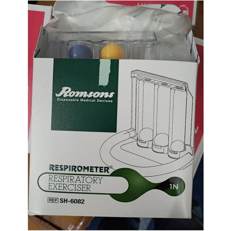 Image of Romsons Deep Breathing Lung Exerciser - 3-chamber Incentive Style Spirometer