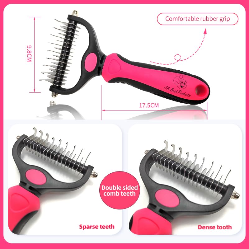 Dog-Brush-Kit-4-in-1-Gromming-Combo-Dog-Cats-Gromming-Brush-Kit-Dog-Brush-for-Removing-Hair-Knots-and-Shampoo-Massage-Dispenser