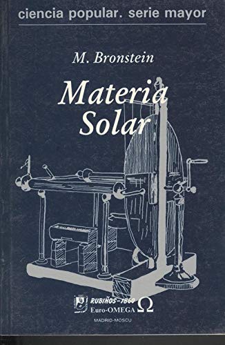 Portada de Materia solar