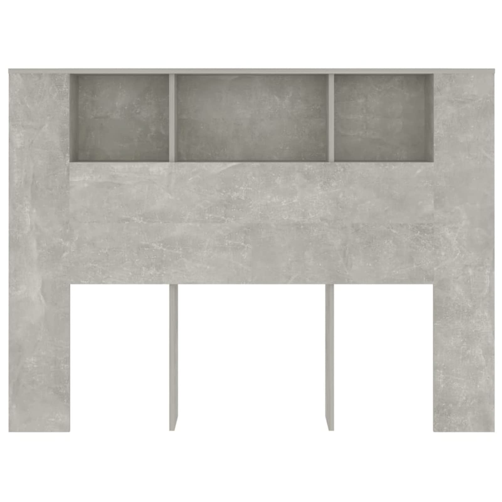 Mueble cabecero, Cabezal De Cama, Cabecera para Cama, Cabezales Dormitorios Modernos, Gris hormigón 140x18,5x104,5 cm