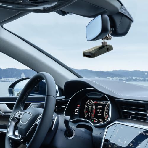 Image of SDSACZMU Radar Detector Mount,Aluminum Rearview Mirror Rod Radar Bracket,for Escort Max360c,Max 3, X IXc,Redline EX Beltronics Cobra DualPro GT 360 Radar Detector,with EZ Magnet Connection Base