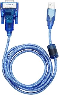 UOTEK USB to RS-232 Converter RS232 to USB 2.0 Serial Conversion Cable 1.5M Adapter USB-A DB9 Connector Supports Win 10/XP/Vista/7/8/Mac UT-810N