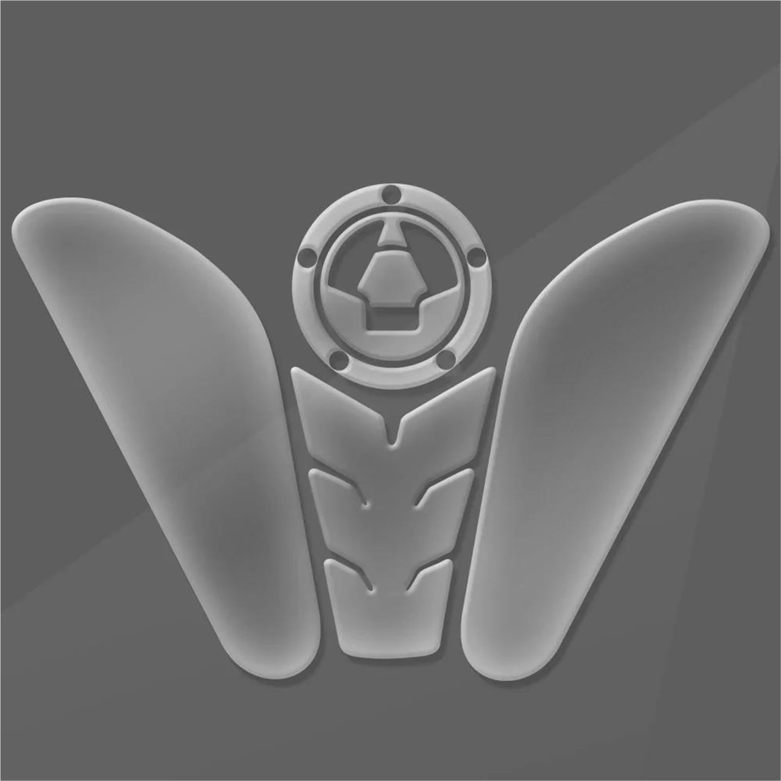 Motorcycle Tank Pad Transparent Fish Bone Decal Parts for Vulcan for S 650 for VN650 2017 2018 2019 2020-2024(Style 2)
