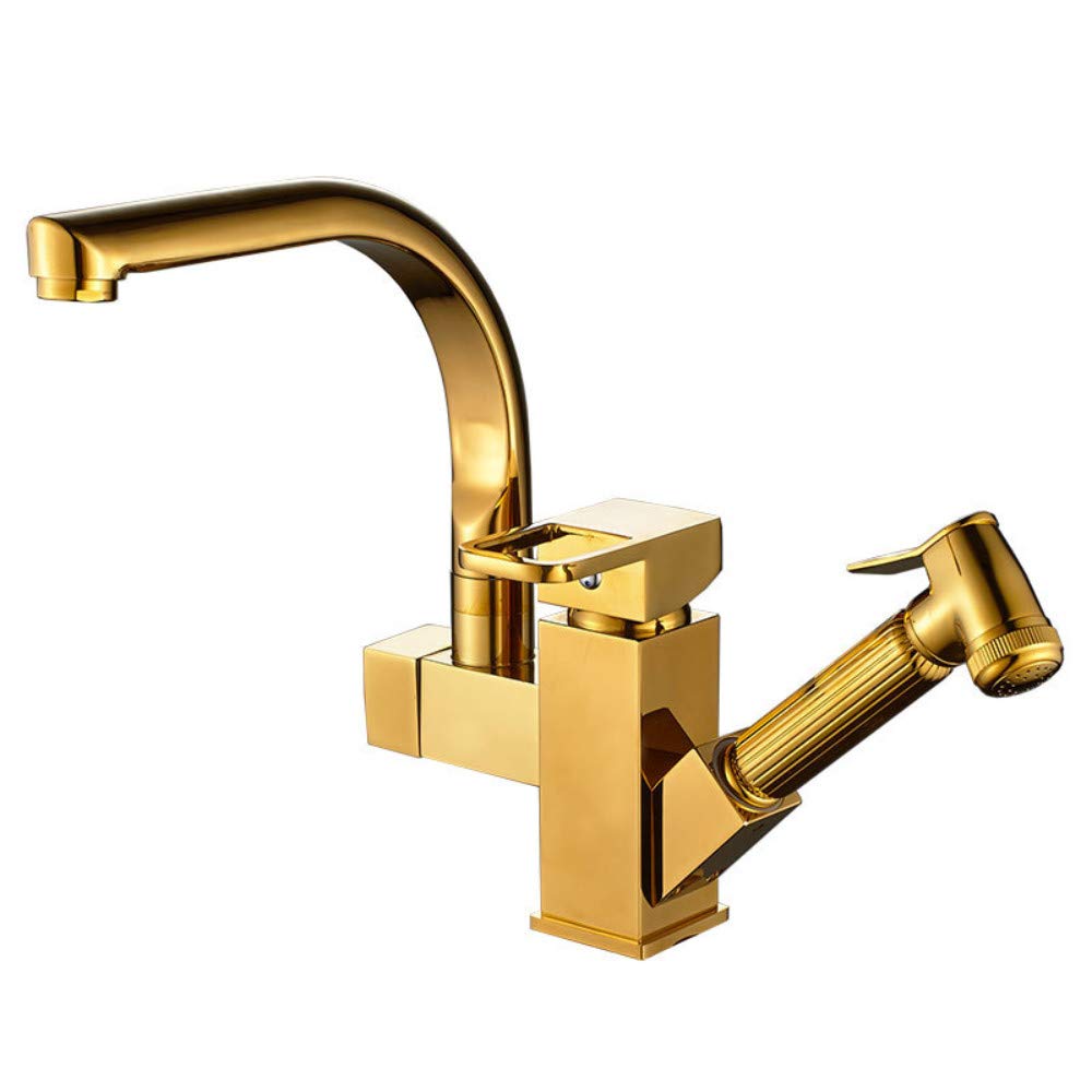 Grifo de cocina con spray gsink LWX contra atascos y salpicaduras