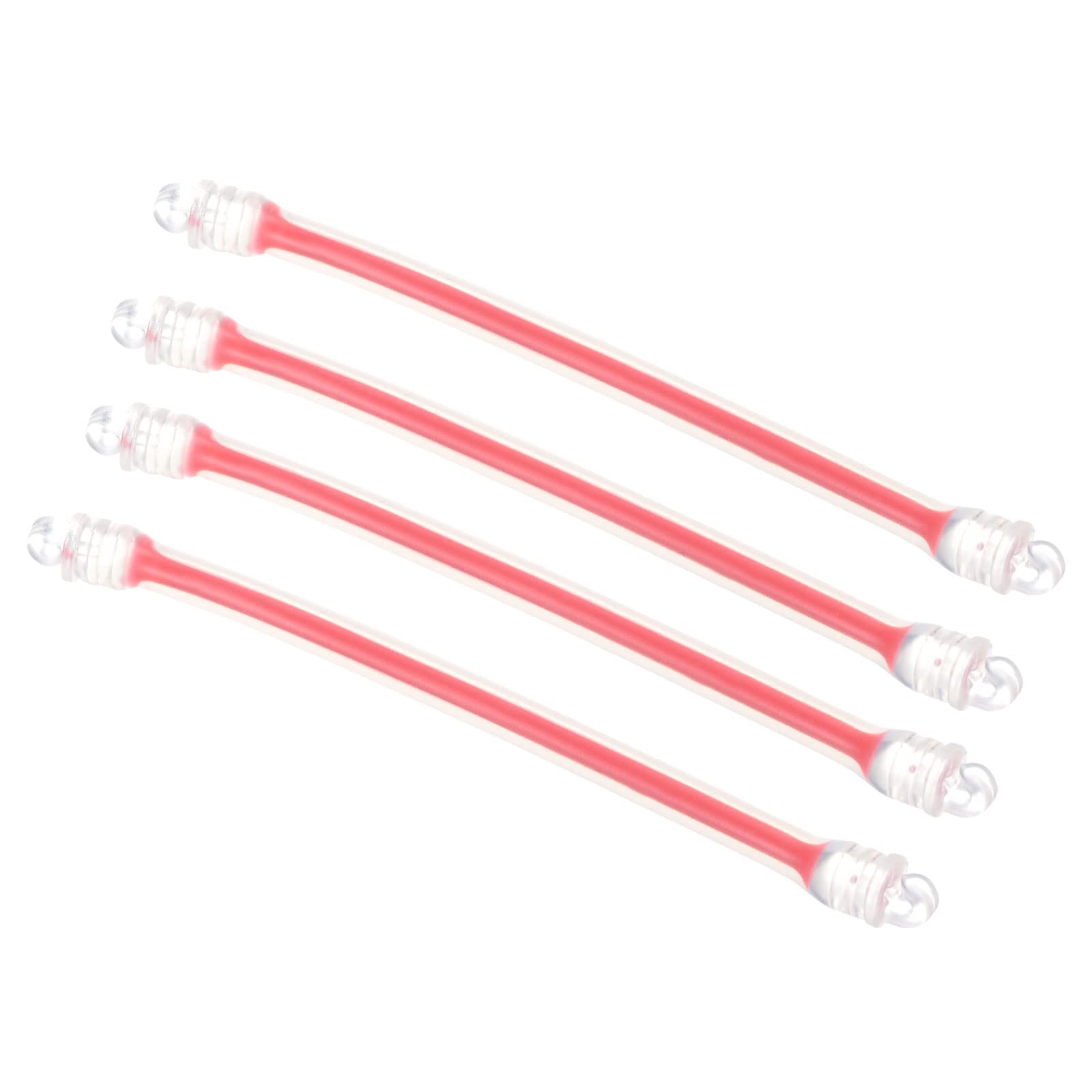 PATIKIL Tennis Dampener, 4 Pack Silicone Vibration Shock Absorber Racket String Damping, Red