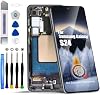 para Samsung Galaxy S24 Reemplazo de Pantalla LCD Ensamblaje de Digitalizador con Toque y Marco para Samsung Galaxy SM-S921U con Kit de Piezas de Reparación (Negro, Sin Huella Digital)【Versión US】 2
