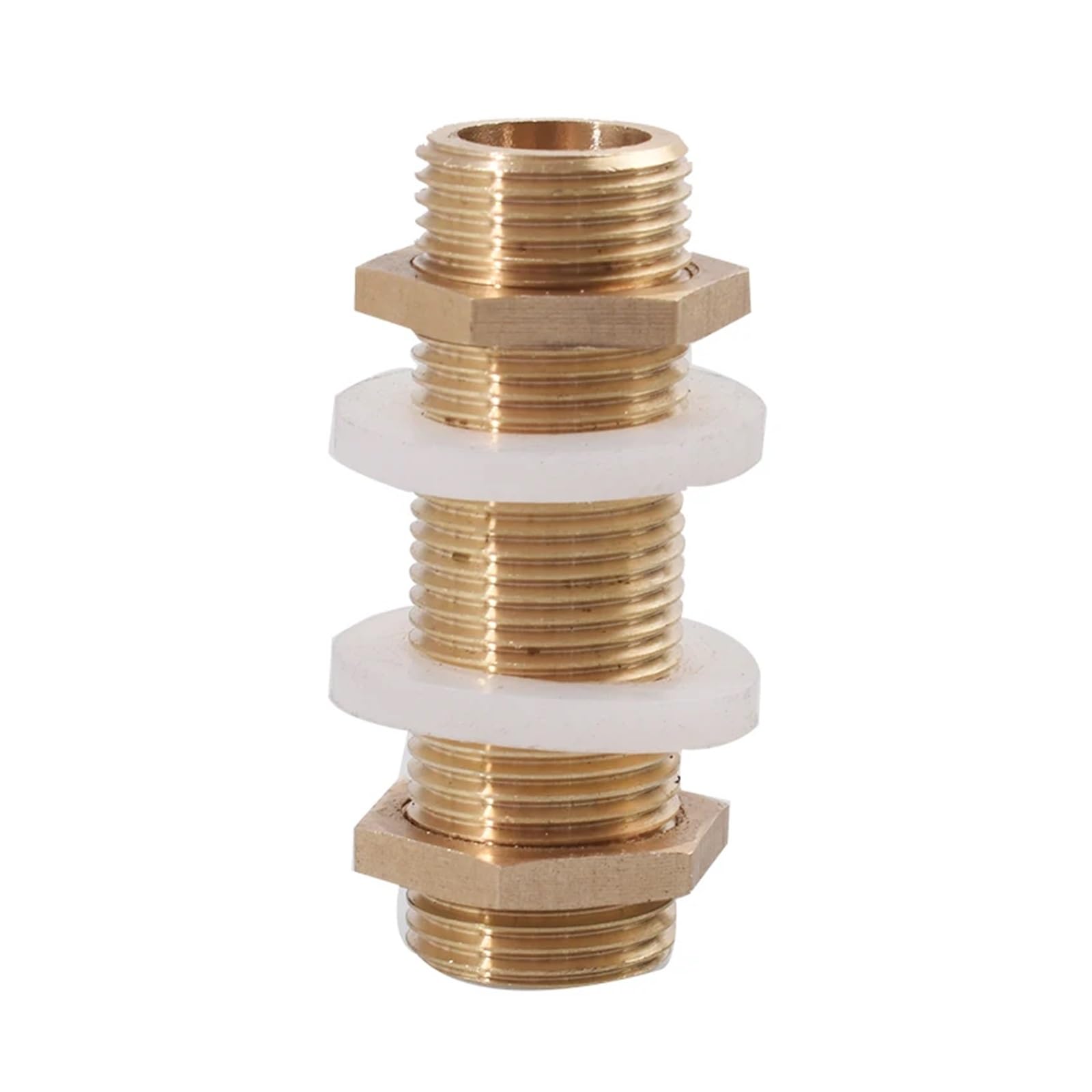 1 raccordo per tubo in ottone con filettatura completa da 1/8", 1/4", 3/8", 30, 40, 50, 60, 80, 100, 120 mm (3l8-BSP-L-50 mm)