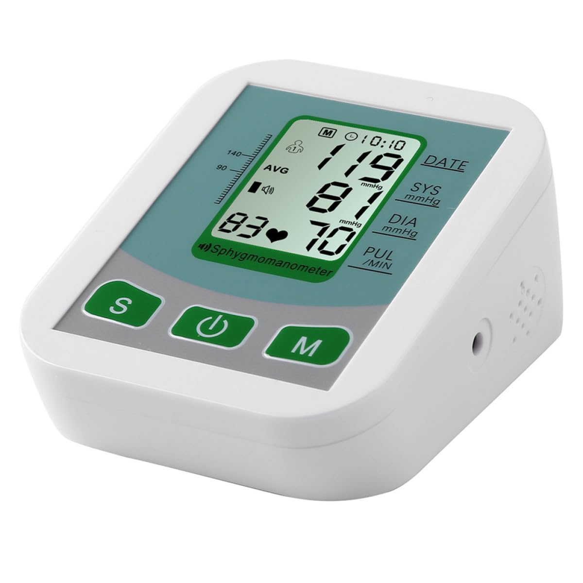 Sfigmomanometro Digitale da Braccio con Funzione Vocale, Materiale Abs e Metodo di Scansione del Polso per Monitoraggio Accurato