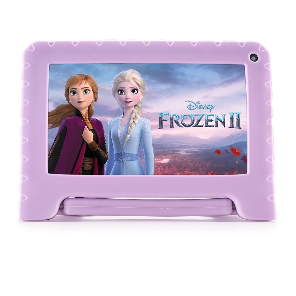 Tablet Infantil Frozen II com Controle Parental 4GB RAM + 64GB + Tela 7 pol + Case +