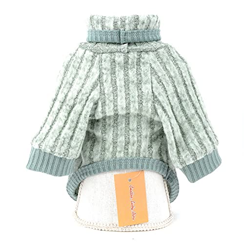 SMALLLEE_LUCKY_STORE Pet Pullover Turtleneck Knit Jumpers Sweaters for Small Dogs Cat Girl Boy Cozy Soft Shirt Sweatshirts Warm Winter Coat Puppy Yorkie Chihuahua Clothes - Image 2