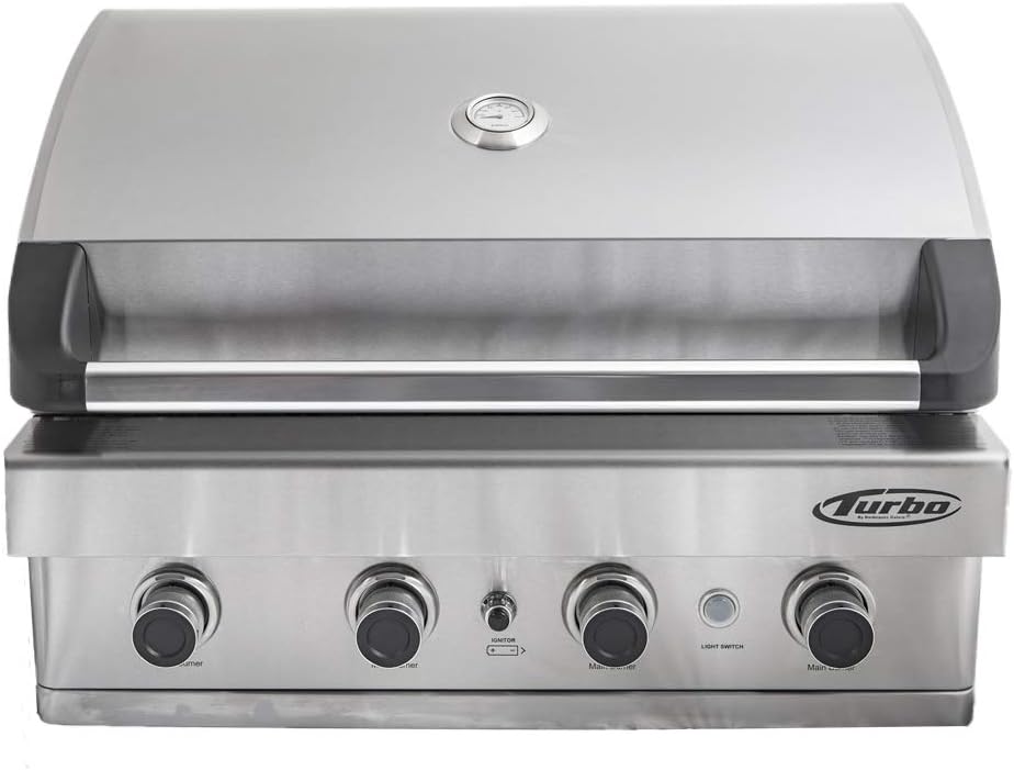 Turbo 4-Burner Built-In Gas Grill - Natural Gas