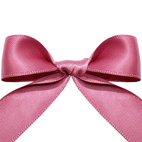 Image of Morex Ribbon 08816 /50-174 Double Face Satin Ribbon, 3 /8 inchx 50 Yd, Victorian Rose