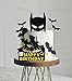 GallaRato Superhero Bat Birthday Cake Topper Man Boy Happy Birthday Cake Decorations for Bat Hero Themed birthday Party Supplies Bat Birthday Decor