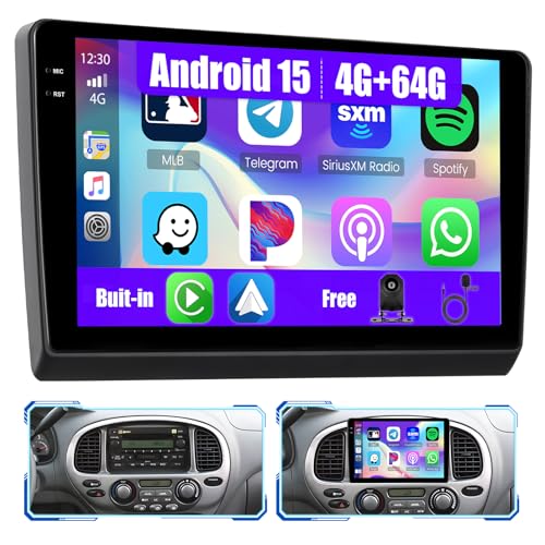 5Ghz WiFi 4G+64G Android 15 Radio for Toyota Sequoia 2005-2007