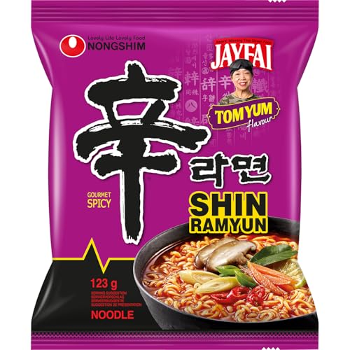 NONGSHIM - Fideos instantáneos Shin Ramyun Tom Yum - Multipack (1 X 123 G)