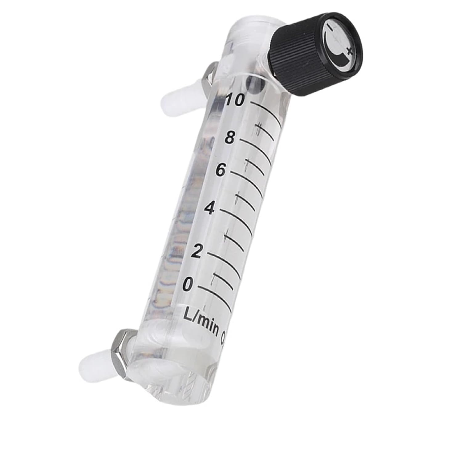 LZQ-4 Acrylic Adjustable Flow Meter 1-10LPM Gas Flowmeter for Oxygen Air Gas