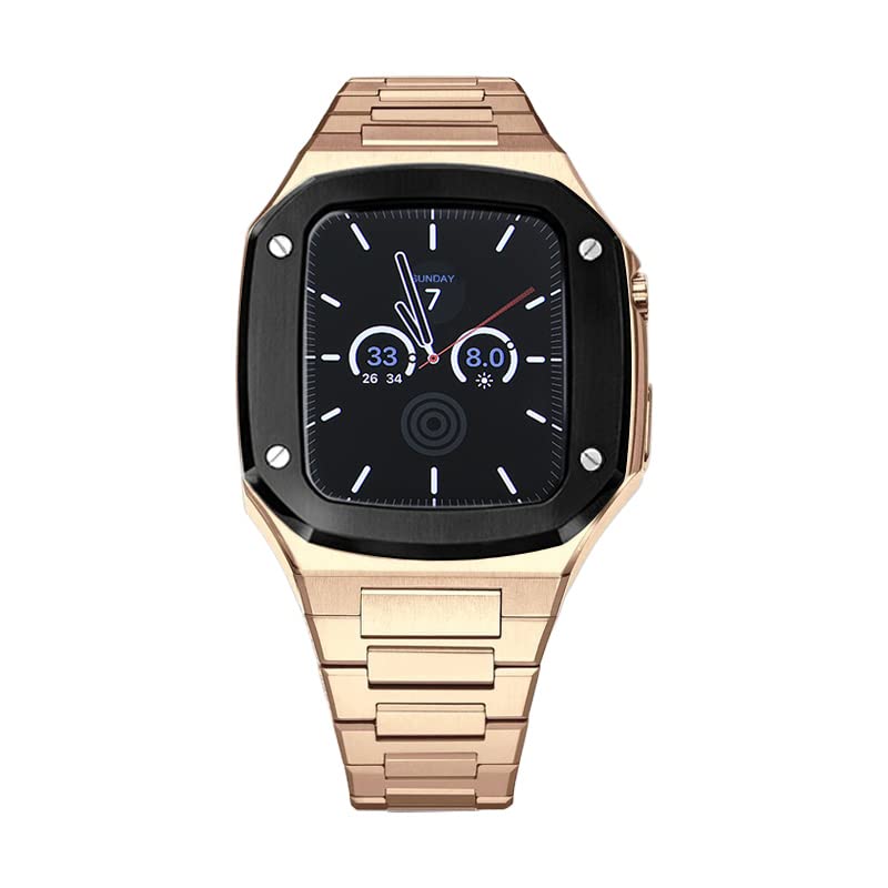 Metalowy pasek do zegarka ze stali nierdzewnej, do Apple Watch 3, 4, 5, 6, SE, 7, 8, 9, 41 mm, 44 mm, 45 mm, paski do zegarków, ulepszone akcesoria zastępcze (I, 41 mm), 41mm, Agat