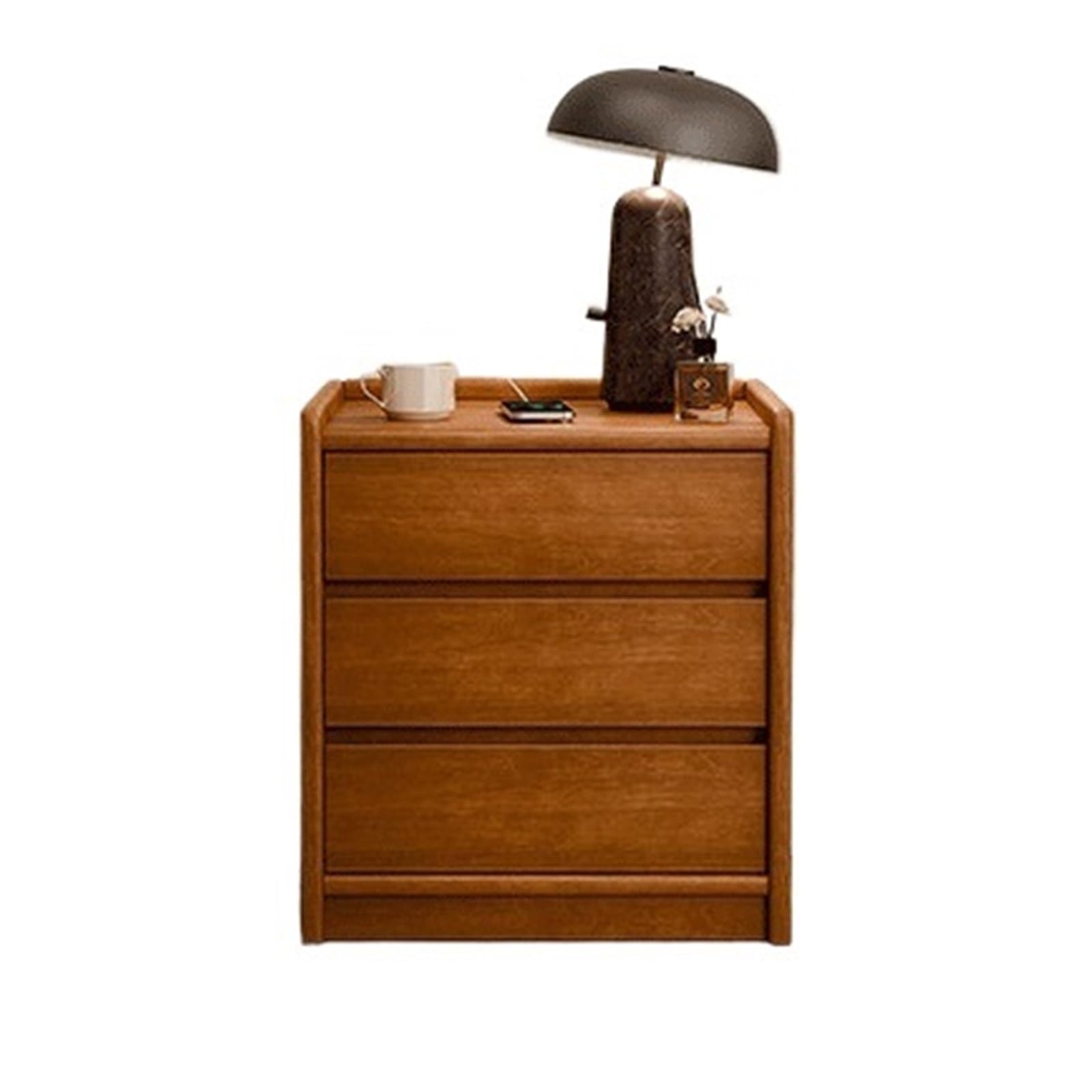 HLHLOP777 Nightstand Large-Capacity Three-Drawer Nightstand Perfect for the bedroom Bedroom Furniture