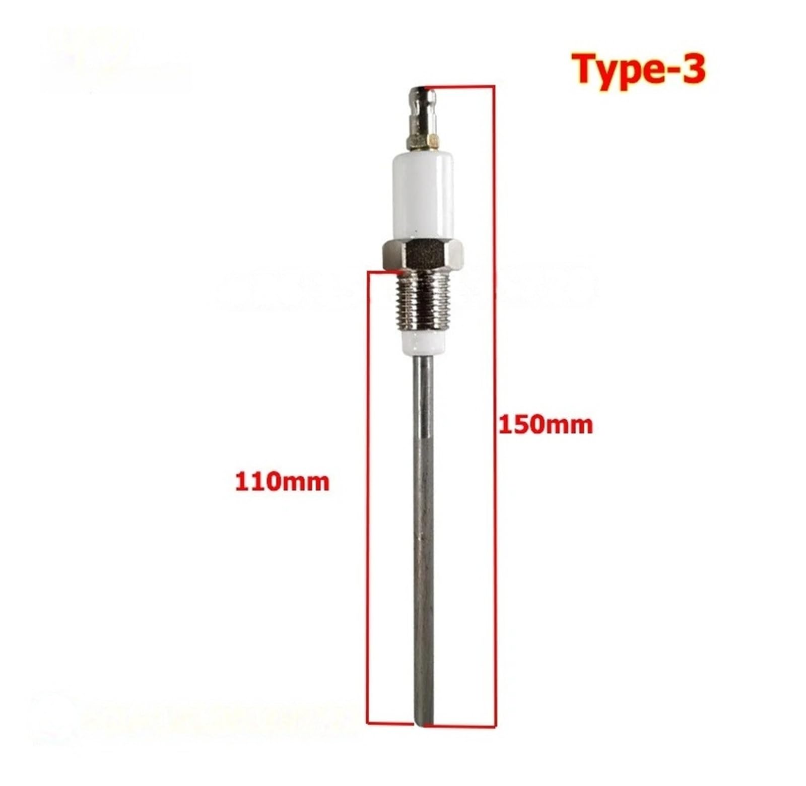 Asta di accensione, asta di rilevamento del bruciatore Accenditori for bruciatori con elettrodo di accensione for bruciatore a scintilla industriale(5pcs)