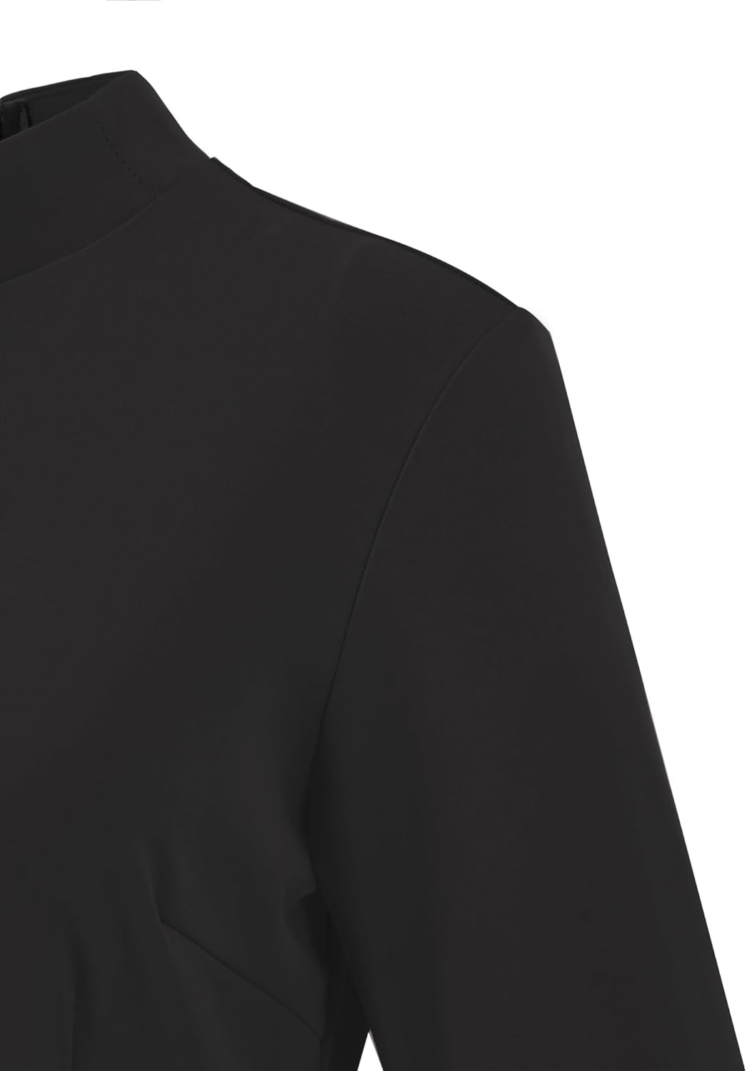 Women's Bell Sleeve Church Dress Clergy Fishtail Tab Insert Collar Priestess Dress - Image 7