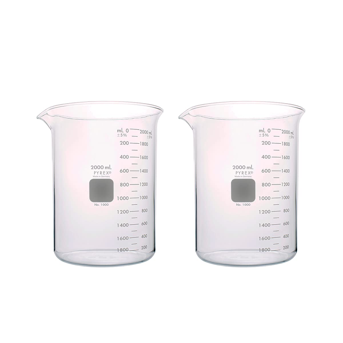 PYREX Griffin Borosilicate Glass Beaker Low Form Graduated Measuring