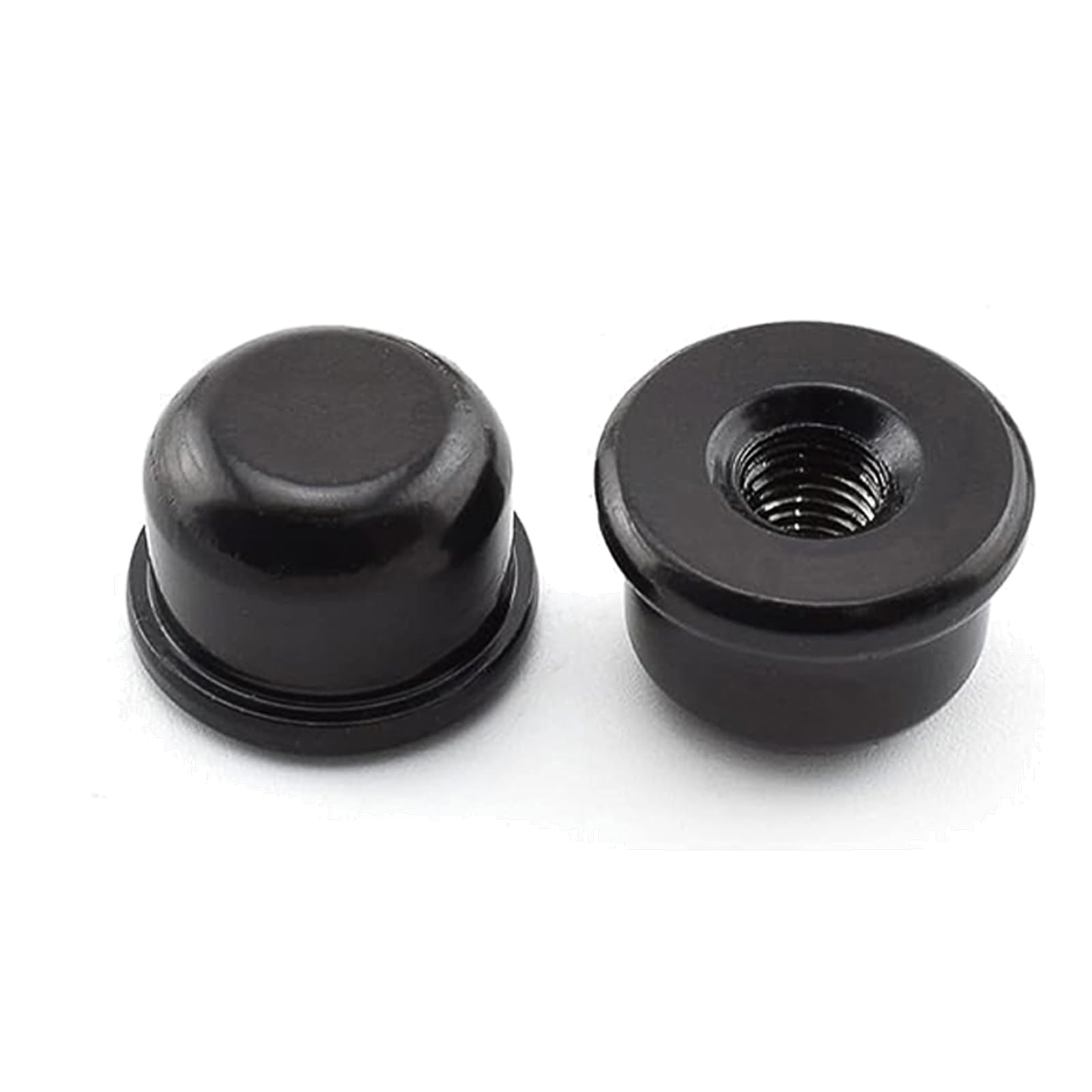 2Pcs Lamp Finials, Tapped 1/4-27 Thread Knob Caps for Table Lamps Floor Lamp Shade Harp Top Screw Decoration Cap (Black)