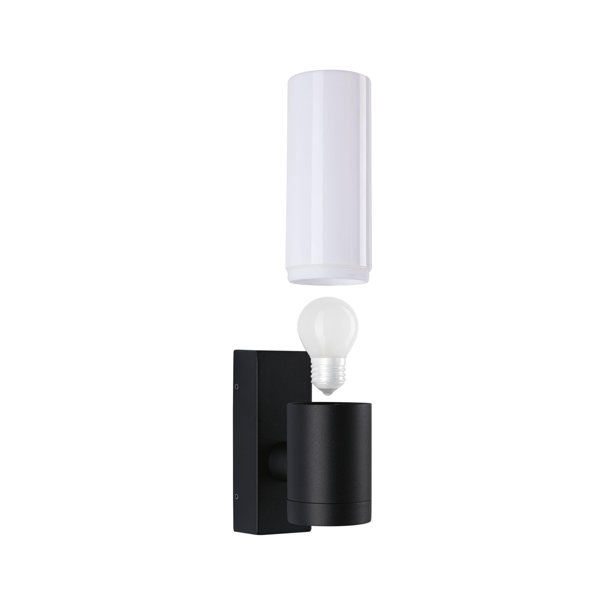 Paulmann 94787 applique d'extérieur Tralia IP44 max. 10W 250 mm Anthracite aluminium E27 - Luminaire d'extérieur sans ampoule