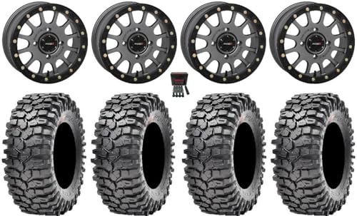 Bundle - 9 Items: System 3 SB-5 Grey 15" Wheels