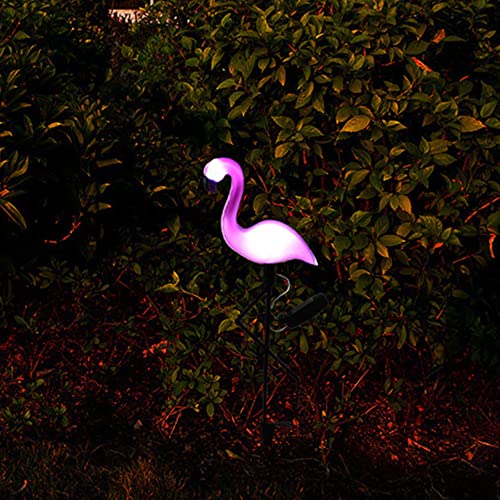 Seiwei Flamingo Shape Garden Lights Outdoor Solar Stake Lights Led Lamp Waterproof For Backyard Pathway Lawn Lighting Decoration, 1 Pack #TOP3