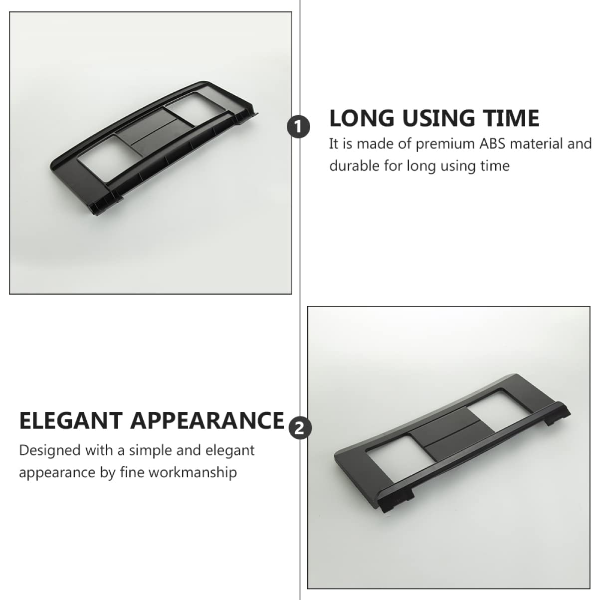 ERINGOGO Supporto per Spartiti per Tastiera in Abs Nero, Robusto e Portatile, Design Semplice Elegante, per Fissare Libri Musicali Durante la Pratica