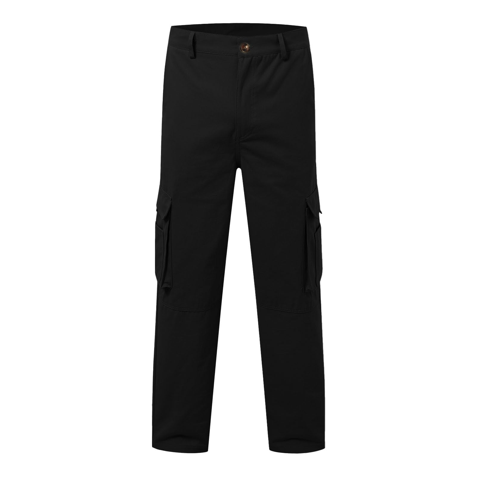 Freizeithose für Herren, Einfarbig, Outdoor-Stil für Den Alltag, mit Mehreren Taschen, Modische Freizeithose Die Arbeit Lounge Hose Herren Jogginghose Ohne Bündchen