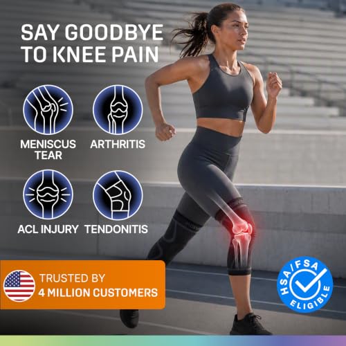 Image of Modvel 2 Pack Knee Brace for Women - Knee Support for Walking, Knee Compression Sleeves for Pain Relief, Knee Sleeves for Women, Knee Brace for Sports, Workouts & Arthritis