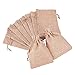 BENECREAT 30Pack Linen Burlap Bags with Drawstring Gift Bags Jewelry Pouch for Wedding Party and DIY Craft, 4.5 x 3.7 Inch