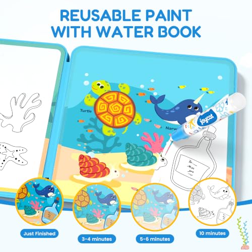 JoyCat Ocean Water Coloring Book for Toddlers 1-3, Foldable EVA, No-Mess - Image 3